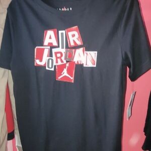 Jordan Kids Short Sleeve Tee - Black and Red